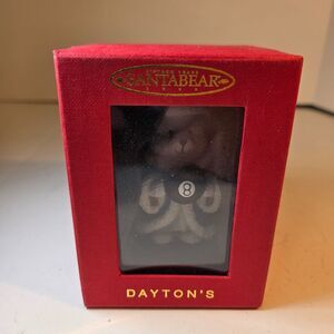 Vintage 1999 Santa Bear 15 Years 8 Ball Wizard Christmas Ornament Dayton's